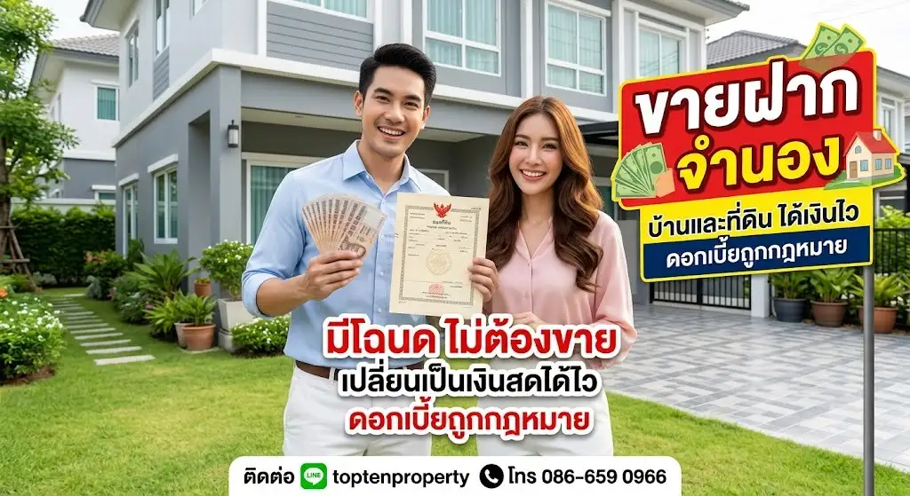 รับจำนอง ขายฝาก อสังหาทุกประเภท
