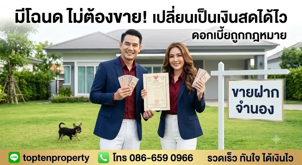รับจำนอง ขายฝาก อสังหาทุกประเภท